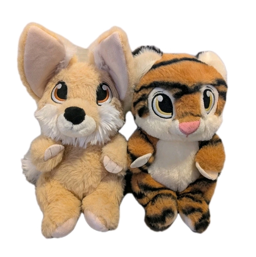 Fiesta Plush Animal Pair Fennec Fox And Tiger